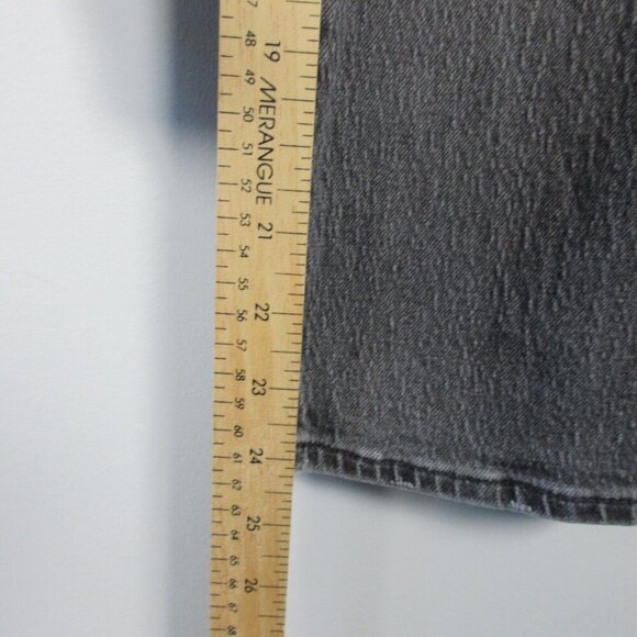 Madewell The Perfect Vintage Jean Women 31 Black Ankle Cotton Denim Distress 630 - Picture 12 of 13